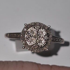 Size 7 925 sterling silver engagement ring